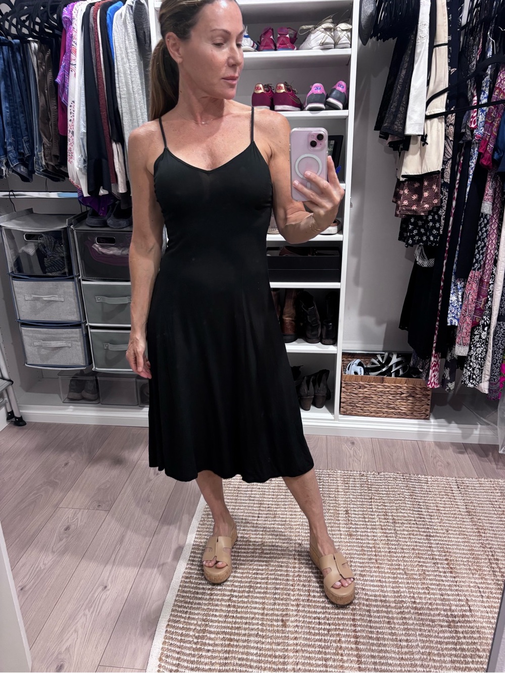 Old Navy Black Maxi Slip Dress XS